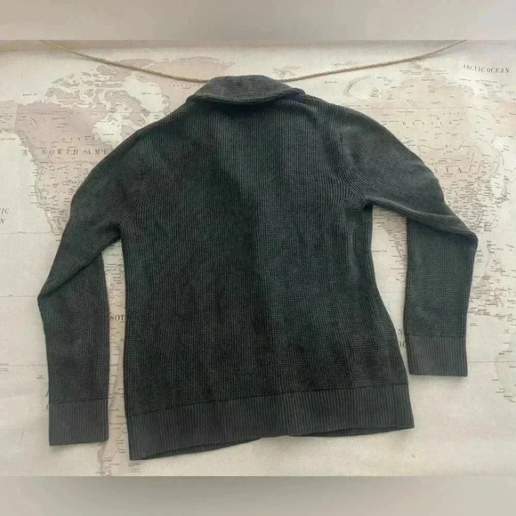 Abercrombie & Fitch XS Shawl Collar Cardigan Olive - Picture 3 of 5